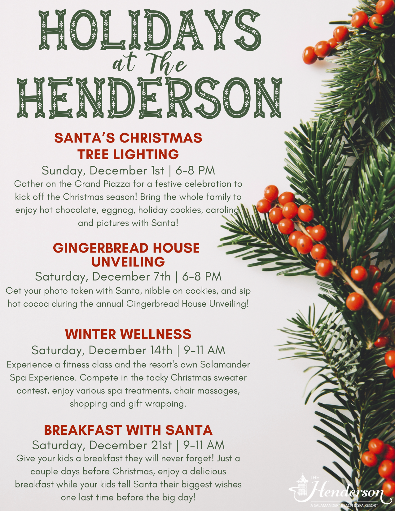 The Henderson Announces Holiday Happenings Proffitt PR Reaching